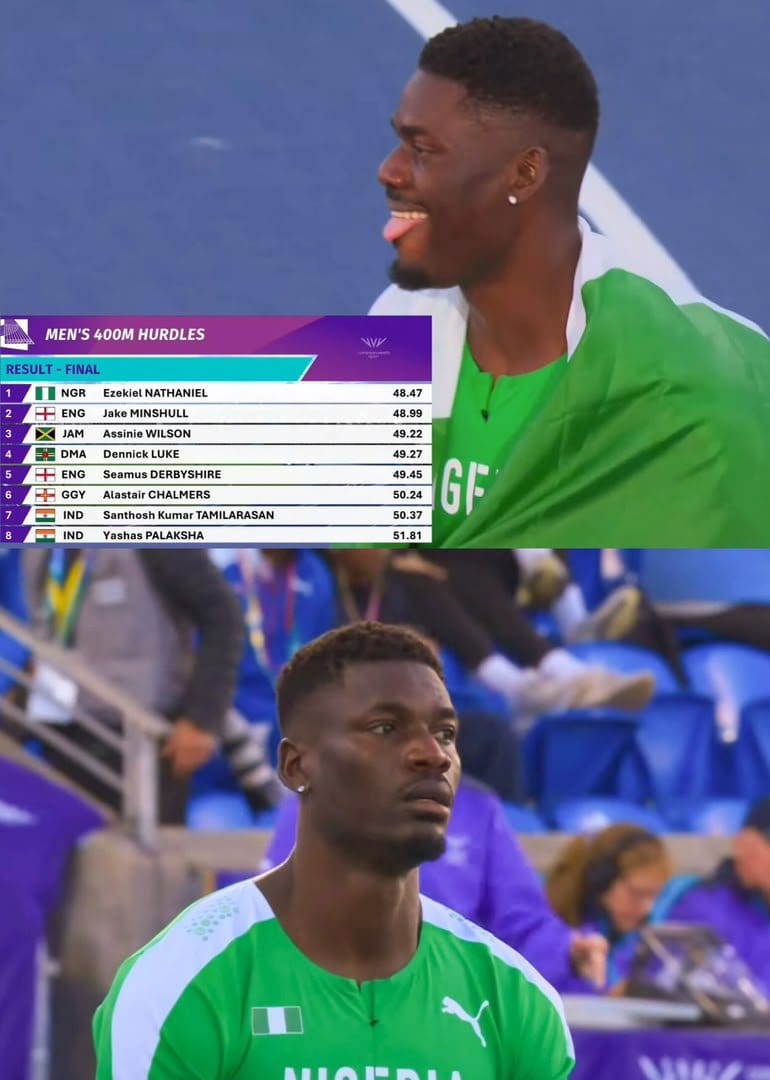Nathaniel wins Commonwealth gold as Onwuzurike claims 200m silver to boot Nigeria's medal charge