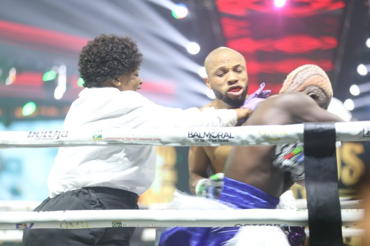 Charles Okocha gets revenge against Portable in celebrity boxing rematch
