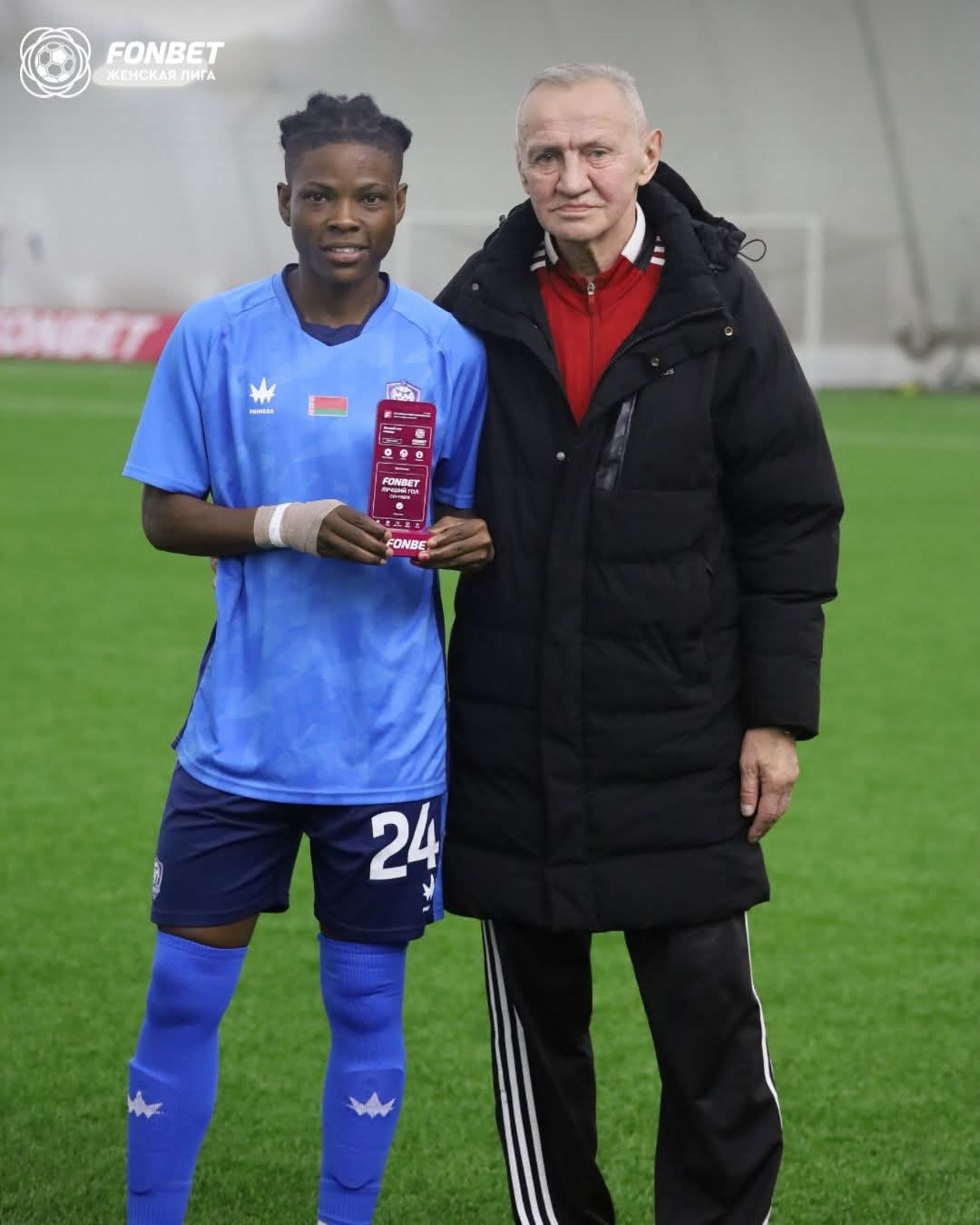 Blessing Okpe scores 22nd goal of the season as Dnepr Mogilev beat ABFF WU-19
