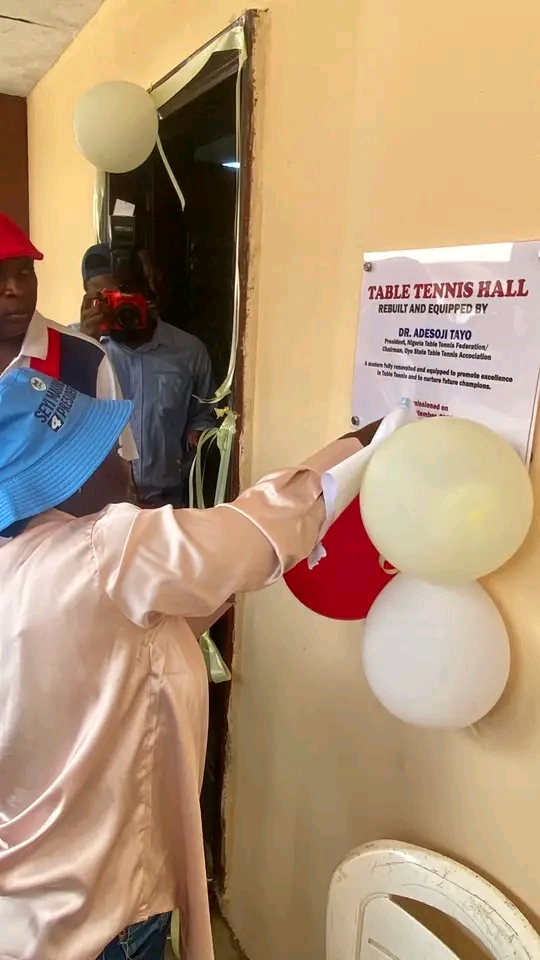 Oyo gets multi-million Naira table tennis hall as Tayo hands over facility to State Government