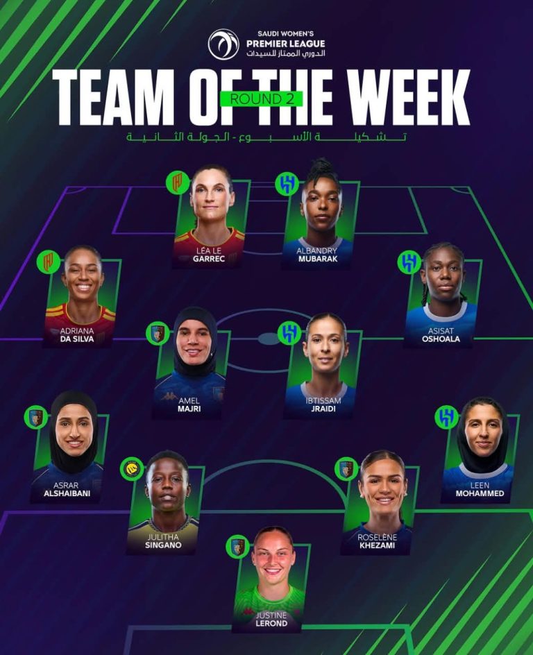 Oshoala named in Saudi Women's Premier League Team of the week